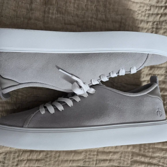 Rag & Bone Light Gray Suede Men's Sneakers - Picture 3 of 8
